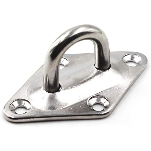 Kraftig loftsvægmonteringskrog Ankerplade Øjeplade 304 Rustfrit Stål M5 5mm 3/16\" (4 stk.)
