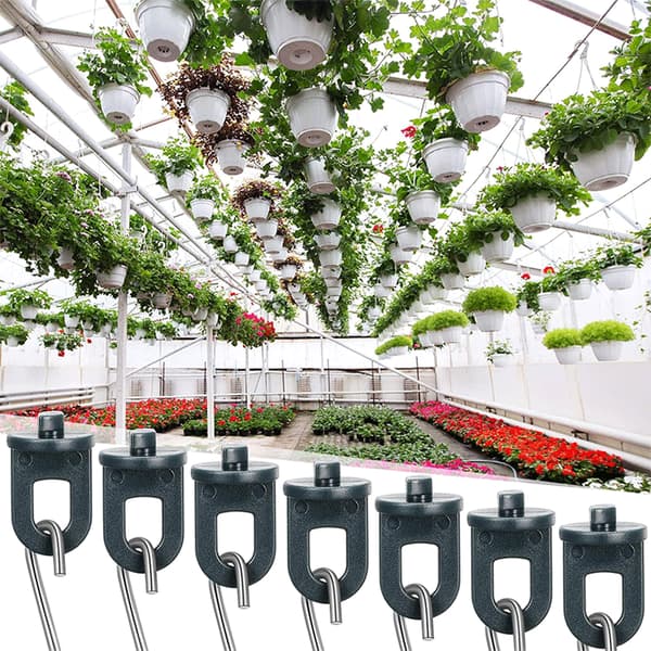 Greenhouse Clips with S-Hooks, 50-pack