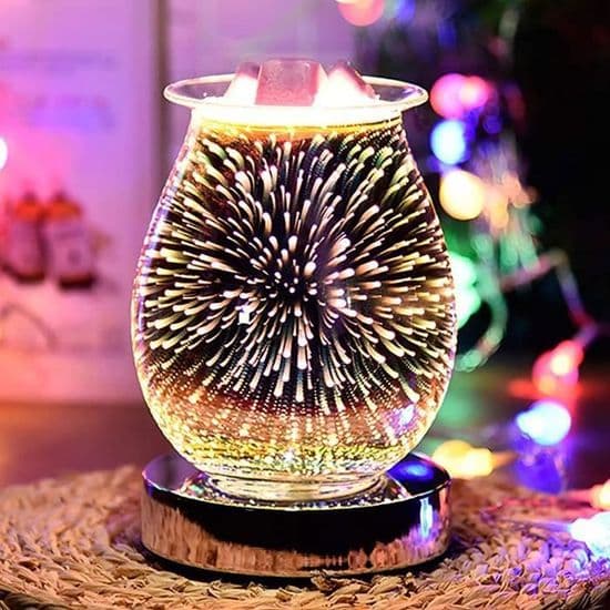 3D Aromaterapi Lampe - Berøringsfølsom Aroma Lampe - Elektrisk Vokssmelter, Oliebrænder