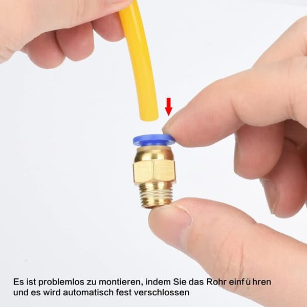 Pneumatisk snabbkoppling (G1/8\" x 6mm) (5-pack)
