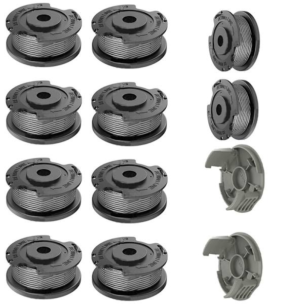Replacement Spool and Cap Set for Bosch Easy GrassCut 10-Pack