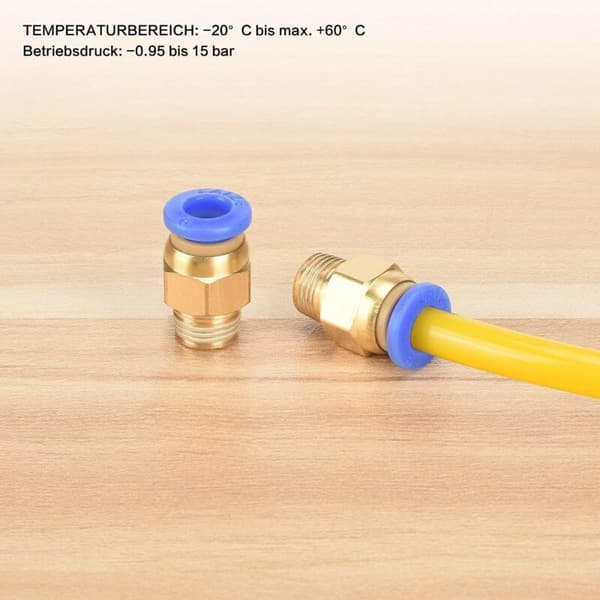 Pneumatisk snabbkoppling (G1/8\" x 6mm) (5-pack)