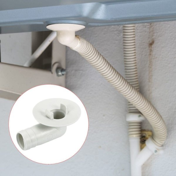 AIMOONSA Air Conditioner Drain Hose Connector, 17mm, Elbow Pipe Fitting, Replacement Part, Accessory for Mini-Split Window AC. Beige, 3-Pack