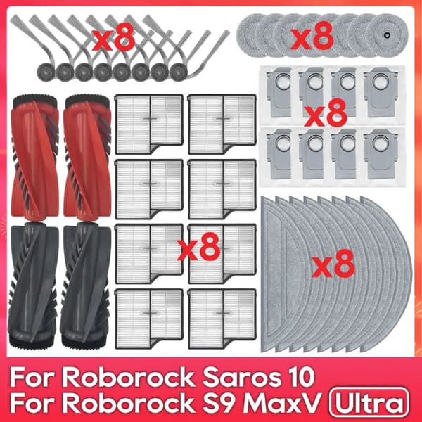 Replacement Kit for Roborock Saros 10/S9 MaxV Ultra