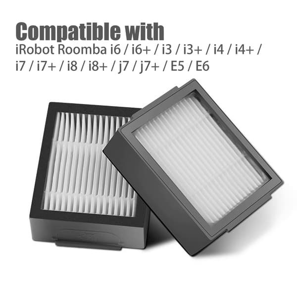 Replacement filter 6-pack iRobot Roomba i6 / i6+ / i3 / i3+ / i4 / i4+ / i7 / i7+ / i8 / i8+ / j7 / j7+ / E5 / E6