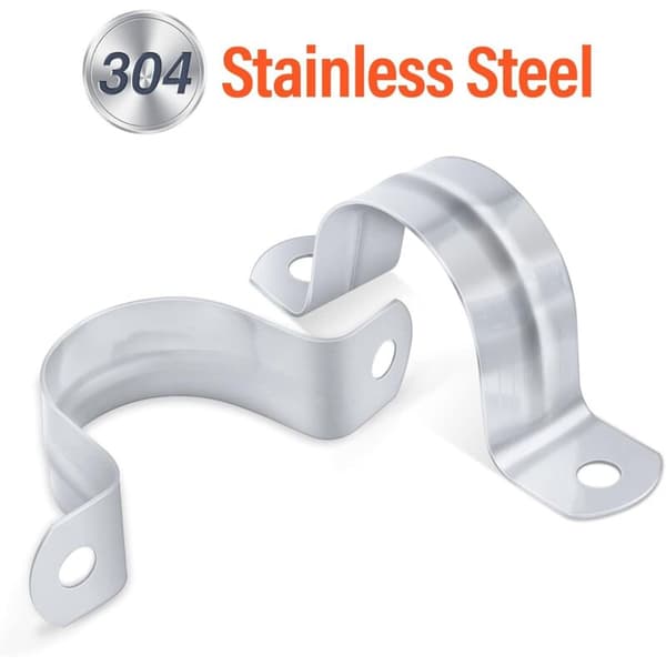 40 mm U-klemme 20 stk. rørklemme til 40 mm diameter rustfrit stål U-rørklemme til fastgørelse af 304 rustfrit stålrør