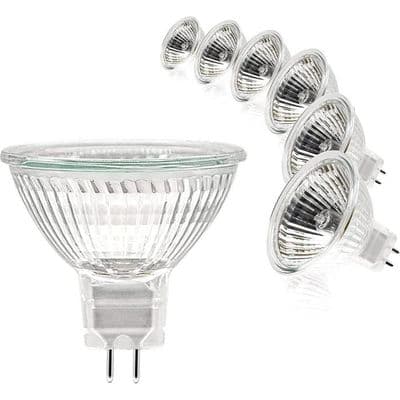 MR16 halogenpærer (pakke med 6) 12V 50W GU5.3 dæmpbare til loftslamper