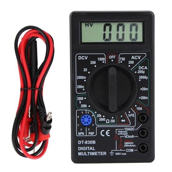 Digital multimeter voltmeter amp ohmmeter elektrisk testare LCD digital