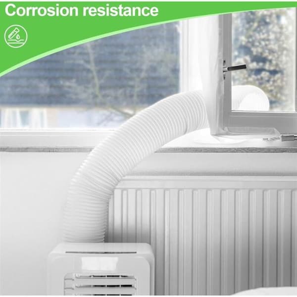 150 mm Aluminium Ventilationskanal - 6 m Flexibel med Slangklämma för Luftkonditionering
