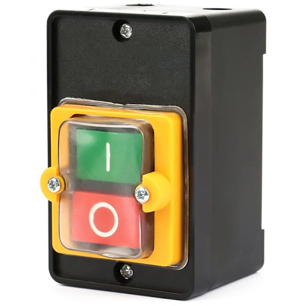 AC220V/380V Push Button Switch, Waterproof Switch with Casing, Control Button with Bottom Casing Machine Switch - AIMOONSA