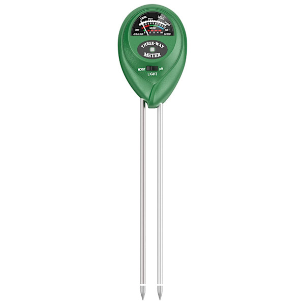 Soil Meter 3-in-1 for Light, Moisture, pH Value