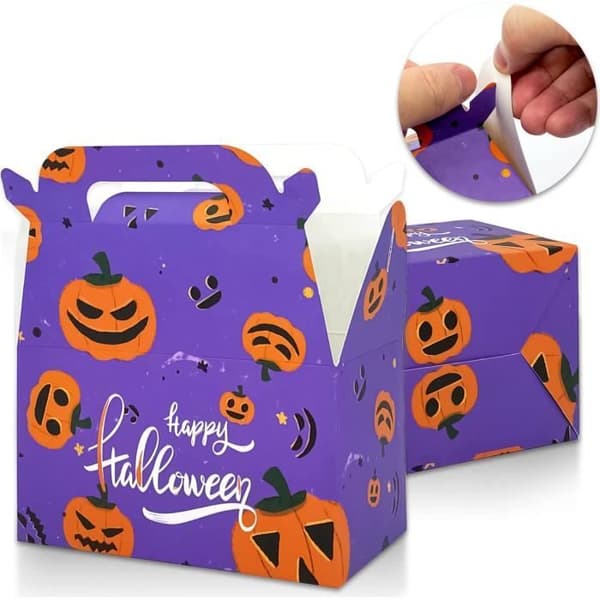 Halloween Slikæsker - 16 stk. - 4 designs - 16x9x9cm