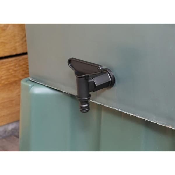 Boutté Plasttankkran 1/4 varv automatisk munstycke svart