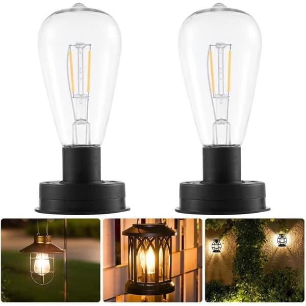 Sollampa - Ej specificerad - 7 cm - Integrerad LED - 2 delar - Utomhusbruk