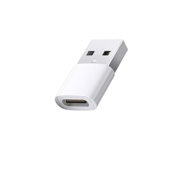 2-pack USB C till A-adapter (ABS-plast) för snabb laddning och dataöverföring