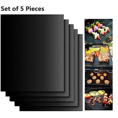 5 stk BBQ Kokematter - 100% Non-Stick BBQ Matter