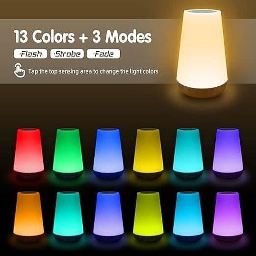 Nattlys for barn, babynattlys, LED-nattlys, nattbordslampe med minnefunksjon og berøringsdimmefunksjon, gave