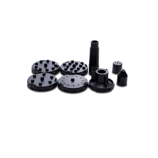 ®RisingFF Fontene, Solcellefontene, 16 cm, Svart