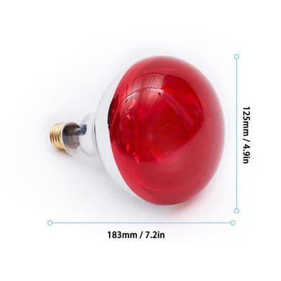Infraröd värmelampa E27 - 275W - 220V - Smärtlindring