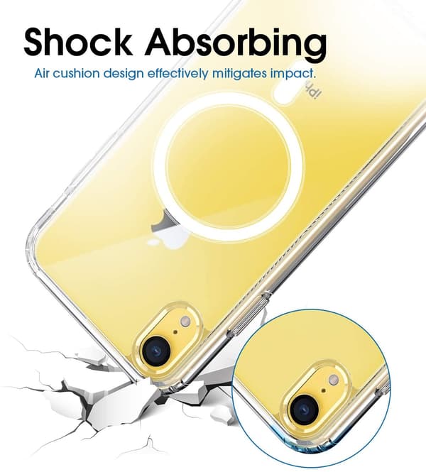 iPhone XR mobile case for MagSafe charger Transparent