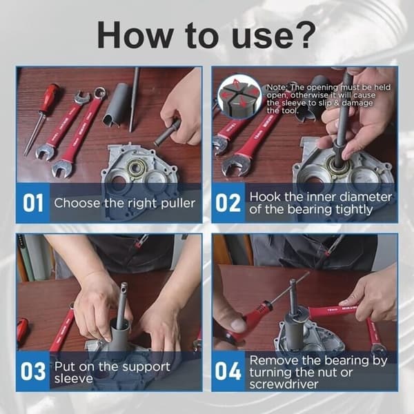 Motorcycle Bearing Puller Tool. 9-23mm Universal Inner Bearing Puller Tools