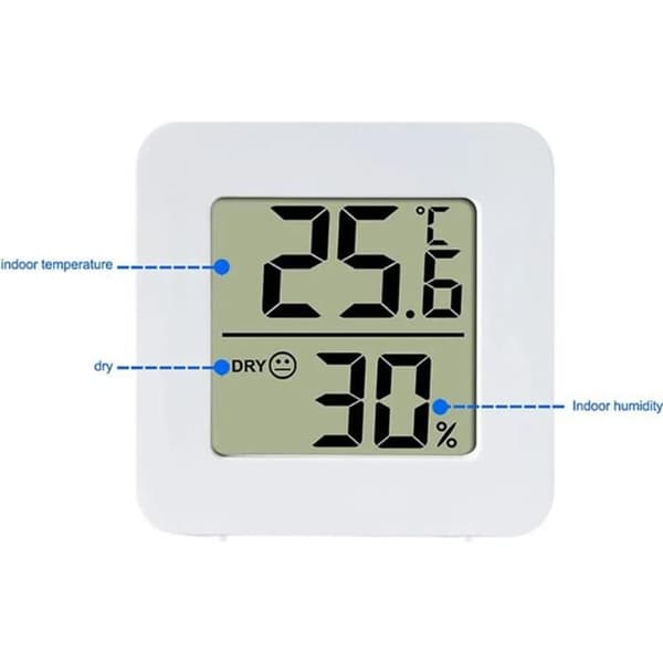 Sett med 5 digitale innendørstermometre, smart LCD-hygrometer