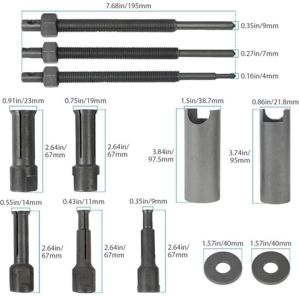 Motorcycle Bearing Puller Tool. 9-23mm Universal Inner Bearing Puller Tools