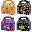 Halloween Godisaskar - 16 stycken - 4 designer - 16x9x9cm