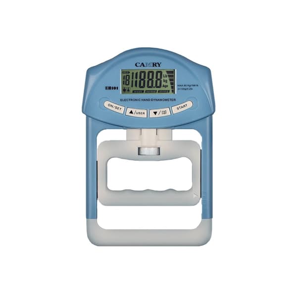 Electronic Hand Dynamometer Grip Strength Tester - Adjustable & Accurate Blue