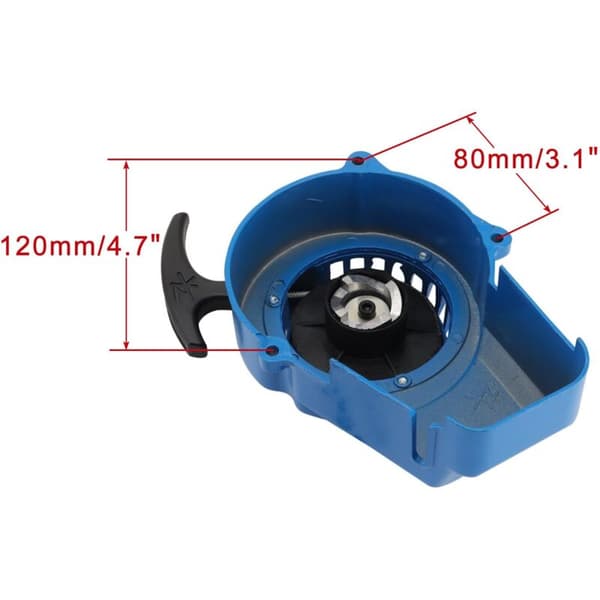 Replacement Pull Start Starter for 2-Stroke 47cc 49cc Pocket Pit Bike Scooter ATV Quad Mini Motorcycle Blue