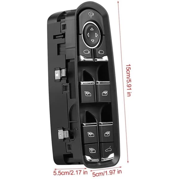 Power Window Master Switch Front Left for Porsche Cayman Panamera Macan 7PP959858R DML