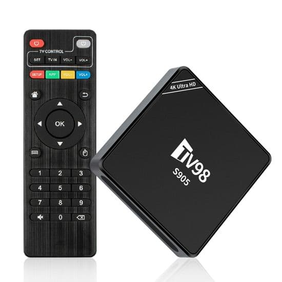 Amlogic S905 4K Android-dekoder - Android 12.1 - 4K Ultra HD - 2.4G Wi-Fi - 1 GB RAM - 8 GB lagerplads