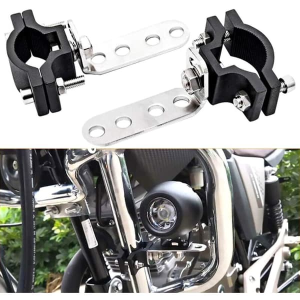 Universal Mounting Bracket for Work Headlights 22-32 mm. Motorcycle Headlight Bracket. Front Fork Lamp Mounting Brackets (2 pieces)