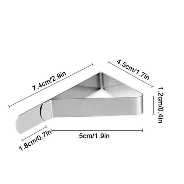 Tablecloth Clips / Tablecloth Holders Silver 6-pack