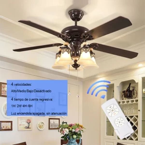 Ceiling Fan Remote Control Kit. Smart Universal Ceiling Fan and Light Remote for Hunter's Harbor Breeze.