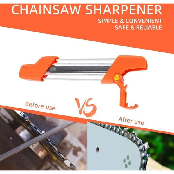 Chainsaw Sharpener 3/8 inch 4.0 mm. Chainsaw Sharpening Tool. 2-in-1 Chain Sharpener Compatible with STIHL 56057504303