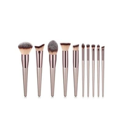 Sæt med 18 makeupbørster - Premium kvalitet - Blød nylon - Elegant design - Ideel til begyndere
