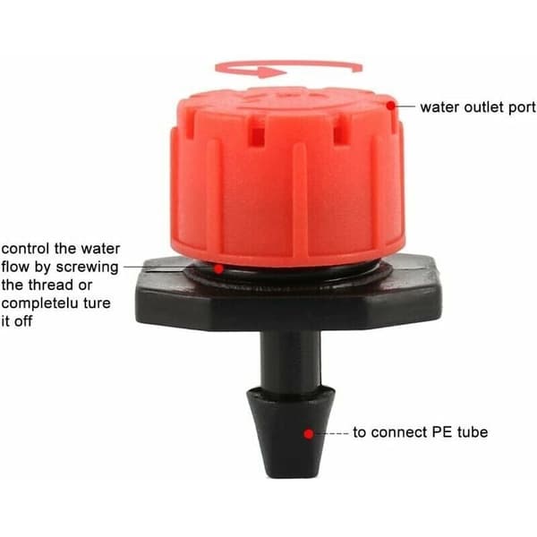100 pcs Drip Irrigation Drippers. Garden Sprinkler. 360° Adjustable Automatic Drip Irrigation