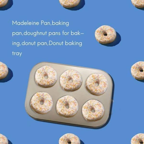 Non-stick 2-delt Donut Bageplade, Kulstofstål Donutform, Donutform til Bageposer