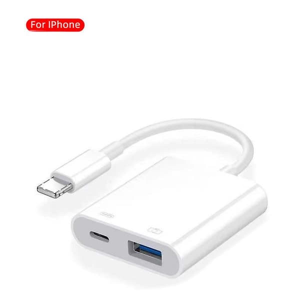 2-i-1 USB 3.0 OTG-adapter för iPhone/Type-C Anslut USB-minne, Kamera