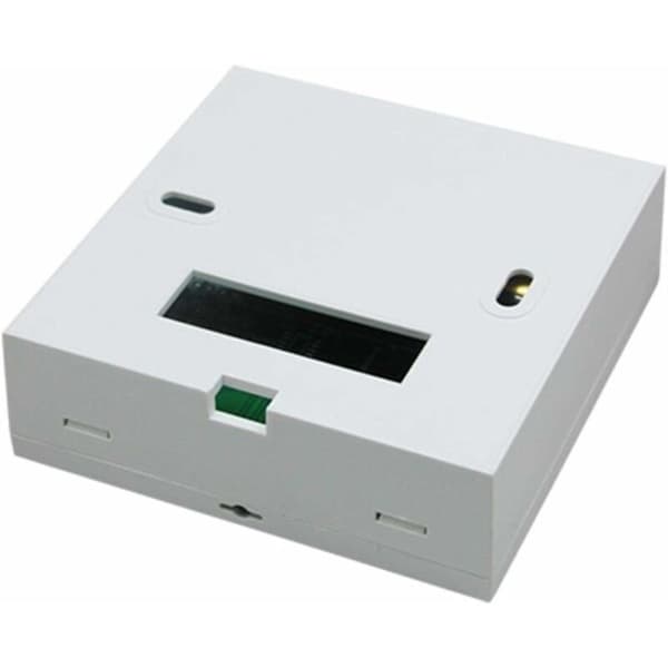 Digital heating thermostat with 2-wire connection and programming for 6 weekdays and 2 weekend periods.