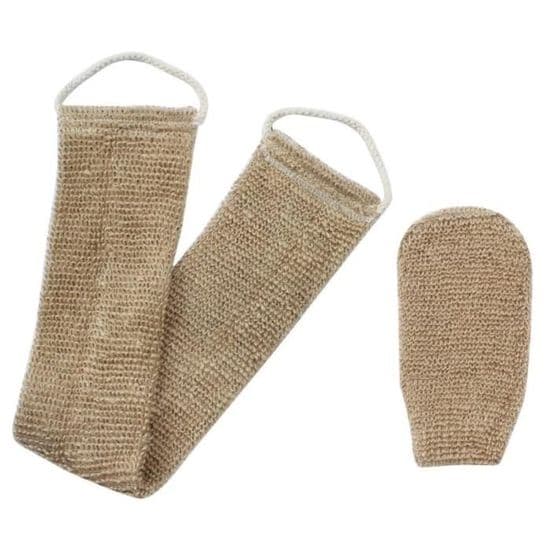 Rygbørste - Hestehår - Naturlig Eksfoliering - Beige - Vaskbar - Til Mænd og Kvinder