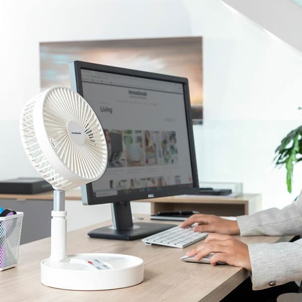 Ventilator - InnovaGoods - Genopladelig - Sammenfoldelig - 4 hastigheder