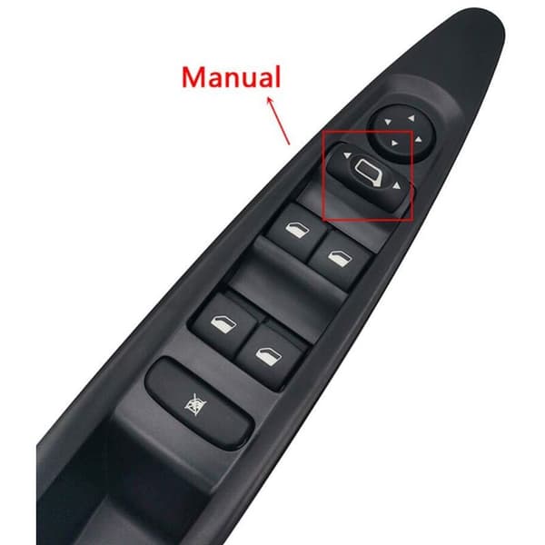 Elektrisk vindusbryter foran venstre, førerside, trykknapp for Citroën C4 (2004-2010).