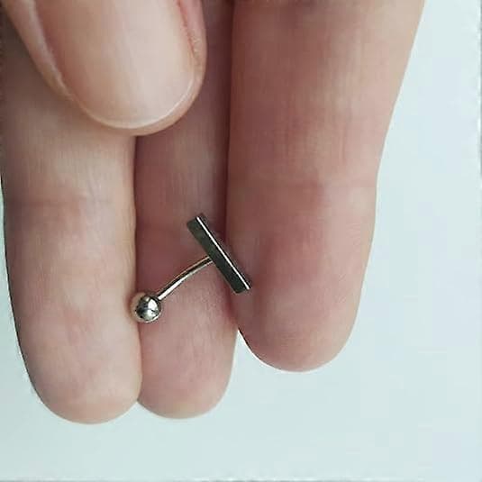 5 stk. sølv navlepiercing sølv guld navlepiercinger til kvinder Dingle navlepiercinger Kirurgisk stål navlepiercing dinglende clicker navlepiercing