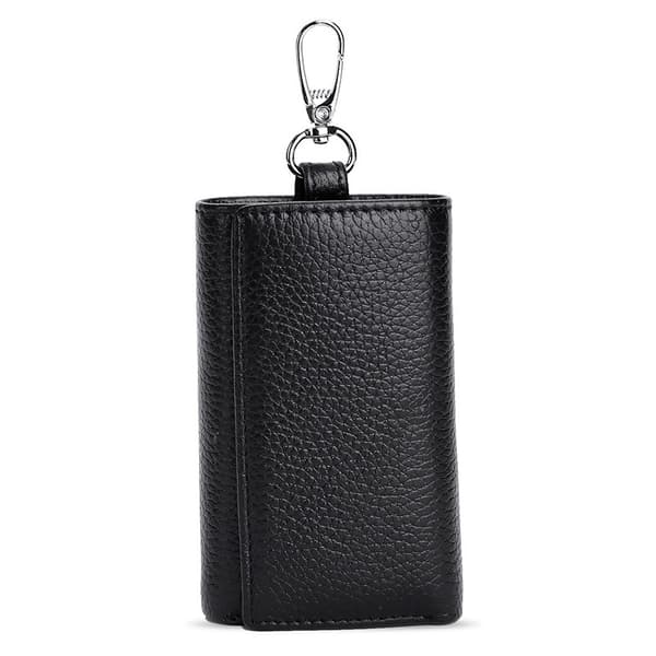 Genuine Leather Key Case, Multifunctional Wallet with Card Slots