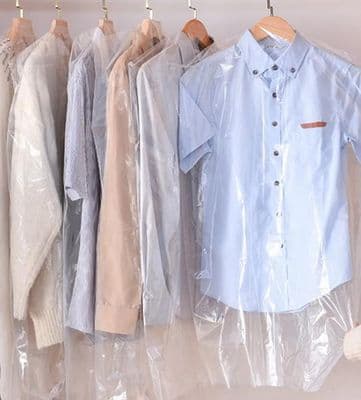 20-pack klädpåsar - Transparenta - Dammtäta - 60 x 90 cm