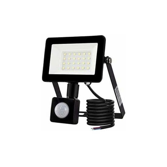 20W LED Flomlys - Bevegelsessensor - IP66 - Utendørsbelysning for Hage og Terrasse