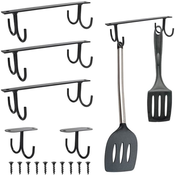 st. cup storage hooks hanging cup holder under shelf cup rack screw-in hanging cup holder hook for kitchen cup spatula