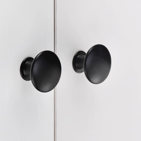 Cabinet Handles Drawer Handles Knobs with Screws 12-pack Black
